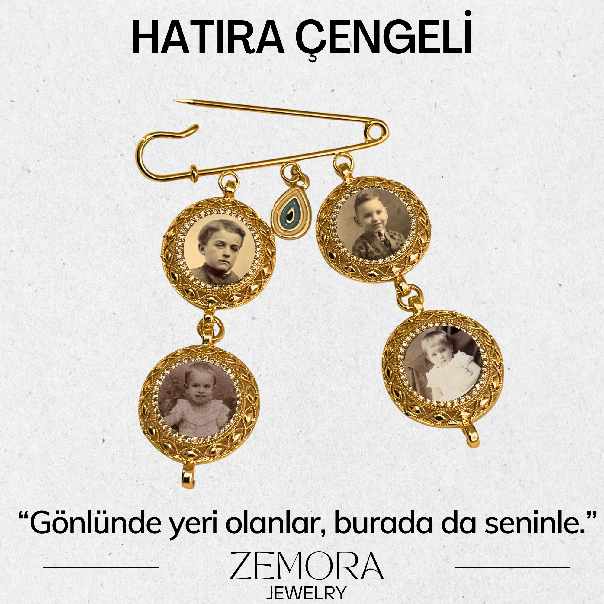 18 4 Fotoğraflı Hatıra Çengeli - Görsel 1