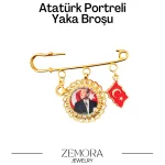 Altın Atatürk Hatıra Çengeli - Görsel 2
