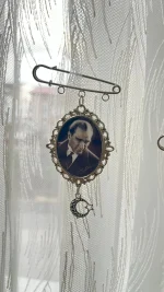 Gümüş Atatürk Hatıra Çengeli - Görsel 3