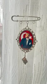 Gümüş Atatürk Hatıra Çengeli - Görsel 4